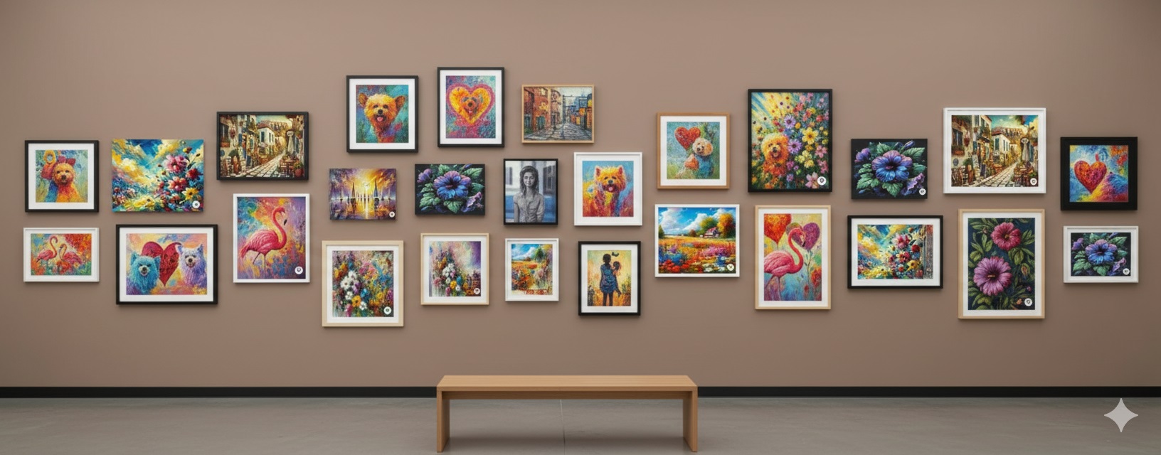 Beautiful canvas art in a modern living room